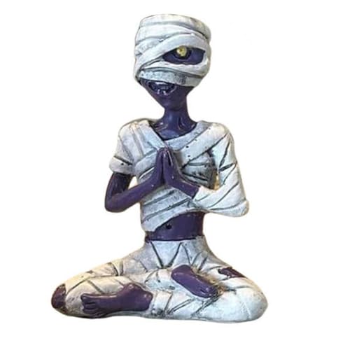 Jooehyer Meditierender Skelett-Blumentopf, Totenkopf, Pflanzentopf, Halloween, Dekorative Garten-Blumentopf-Skulptur A Jooehyer Meditierender Skelett-Blumentopf, Totenkopf, Pflanzentopf, Halloween, Dekorative Garten-Blumentopf-Skulptur A von Jooehyer