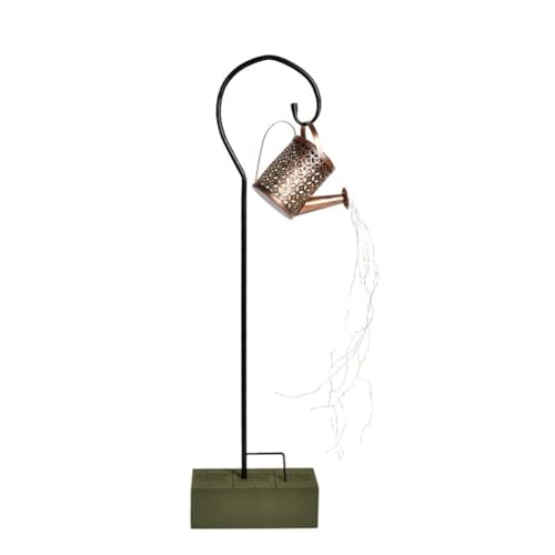 Jooehyer Mehrfarbige Solar-Lichterkette im Gießkannen-Design für die Landschaftsdekoration im Außenbereich von Jooehyer