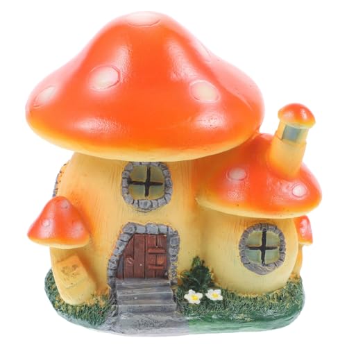Jooehyer Miniaturstatue, Feengartenhausstatue Aus Kunstharz, Dekoratives Blumentopf-Ornament im Miniatur-Landschaftsgarten, Einfach zu Verwenden, Orange Jooehyer Miniaturstatue, Feengartenhausstatue Aus Kunstharz, Dekoratives Blumentopf-Ornament im Miniatur-Landschaftsgarten, Einfach zu Verwenden, Orange von Jooehyer