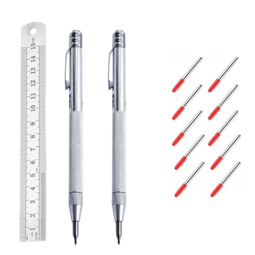Jooehyer Mit 10 Ersatzmarkierungsspitzen Tapenstahlstahlmarkierungsstiften für Glas/Keramik/Metallplatte Geeignet von Jooehyer
