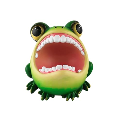 Jooehyer Niedliche Aschenbecher-Dekoration Aus Kunstharz mit Cartoon-Froschmotiv für Zuhause, Wohnzimmer, Büro und Als Schreibtisch-Dekoration B von Jooehyer