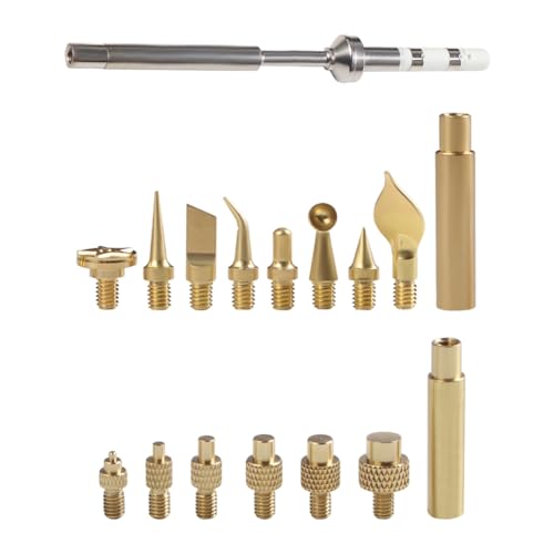 Jooehyer Nusseinfügungswerkzeug Druckkopf -Kit für TS100 Wärmeeinsatzmutter Eisenspitze Wärmeeinsatzwerkzeug für TS100 Lötküste von Jooehyer