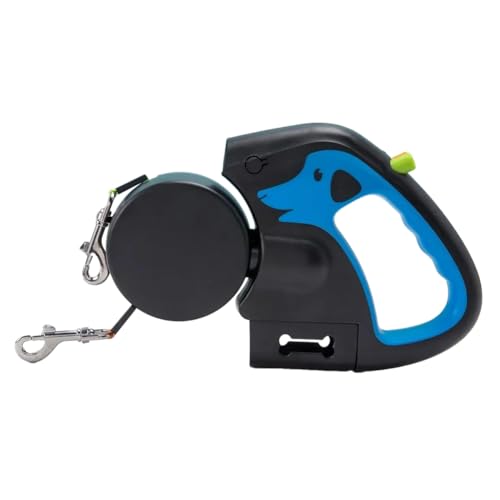 Jooehyer Pet -Leine f¨¹r 2 Hunde Haustier Leine mit Taschenlampe Poop Bag Box Haustier Traktionsseil Einbl?ttern Jooehyer Pet -Leine f¨¹r 2 Hunde Haustier Leine mit Taschenlampe Poop Bag Box Haustier Traktionsseil Einbl?ttern von Jooehyer