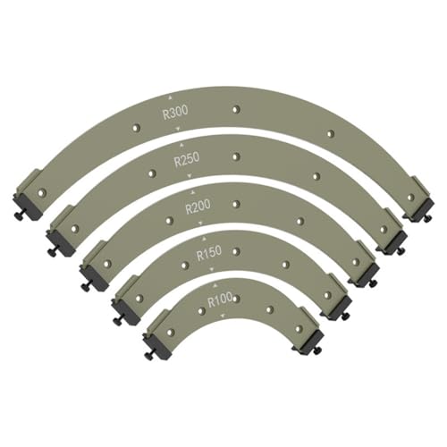 Jooehyer Radius Jig Ecken Vorlagen Holzbearbeitung Runde Eckradius-Vorlagen Holzbearbeitungswerkzeug Holzbearbeitung Große Bogenform von Jooehyer