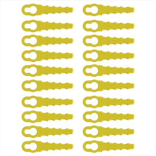 Jooehyer Rasenmäherersatzklinge 50pcs Kunststoff L83 Grasschneidemaschinen Mähmaschinenschnurlose Grasschneider Teil Klinge von Jooehyer