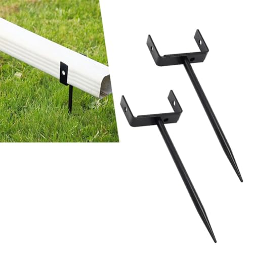 Jooehyer Rost-Sicht für die Rohrhalteranker für Regenwasser-Downspout-Halterung, Einstellbare Größe der Hochleistungsgröße, Einfach Installieren (2 Packung) von Jooehyer