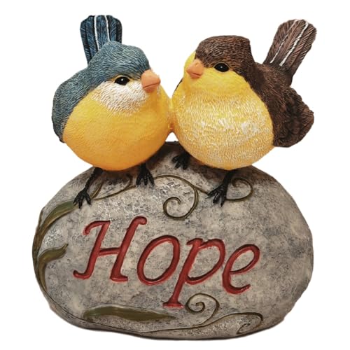 Jooehyer Simulierter Steinvogel, Garten, Dekoriert, Kunstharz, Tier, Gartenfiguren, Statue, Rasen A von Jooehyer