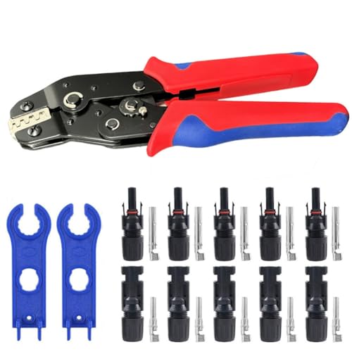 Jooehyer Soloranschlüsse Solar Crimping Tool Set Photovoltaic -Anschluss -Kit 1000V 30a Panel für PV/ -Kabel 2.5/4/6mm2 von Jooehyer