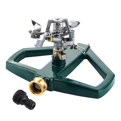 Jooehyer Sprinkler für, Rasensprinkler, Verstellbarer Sprinklerkopf Aus Zinklegierung, Automatisch Rotierender Sprinkler für Rasen, Garten Jooehyer Sprinkler für, Rasensprinkler, Verstellbarer Sprinklerkopf Aus Zinklegierung, Automatisch Rotierender Sprinkler für Rasen, Garten von Jooehyer