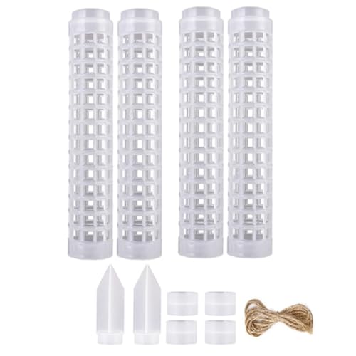 Jooehyer Stackable Transparenter Kunststoff-Mosspfahl für Pflanzen Monstera, Ersatzteile für Zimmerpflanzen-Stützpfähle, Pflanzenpfähle von Jooehyer