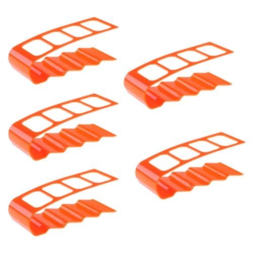 Jooehyer TV-Fernbedienungsständer Haushaltsgeräte Fernbedienung Aufbewahrungsregal Desktop-Ständer Wohnzimmer Büro Orange von Jooehyer