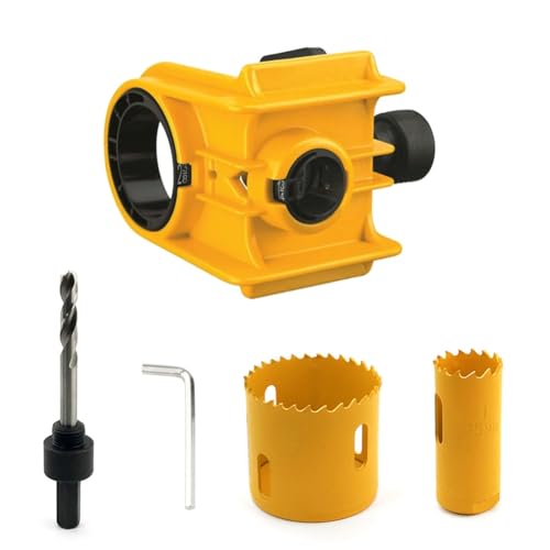 Jooehyer Türschloss Installation Kit Tür Schloss Jig für/Metalltüren Türschloss Gelb Gelb von Jooehyer