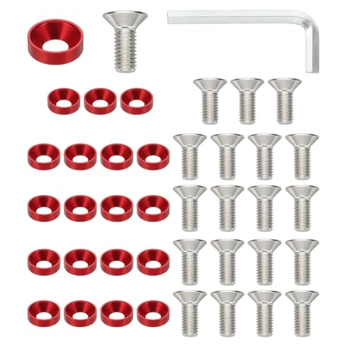 Jooehyer Unterlegscheiben-Set Aus Aluminiumlegierung mit Flachem Becher und Flachem Schraubenbolzen Jooehyer Unterlegscheiben-Set Aus Aluminiumlegierung mit Flachem Becher und Flachem Schraubenbolzen von Jooehyer