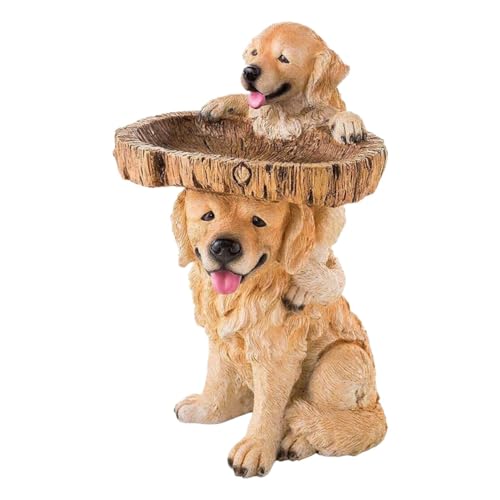 Jooehyer Vogelh?uschen Aus Kunstharzskulpturen, Vogelbad Aus Geschnitztem Kunstharz, Kunsthandwerk f¨¹r Den Au?enbereich, Dekoration f¨¹r Den Garten und Den Rasen, Skulptur Aus Kunstharz, B von Jooehyer