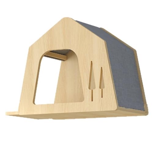 Jooehyer Wandmontiertes Katzenbett Aus, Wandmontiertes Katzenbett, Spielzeugm?Bel f¨¹r Kleine Haustiere, A von Jooehyer