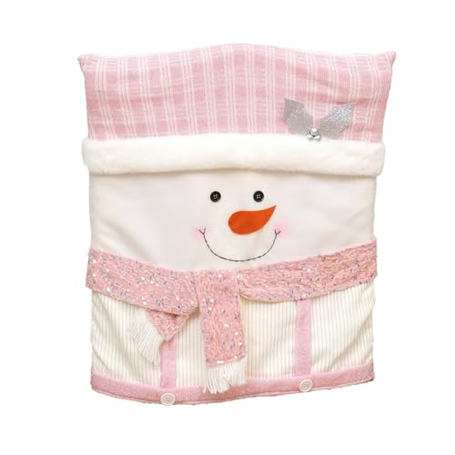 Jooehyer Weihnachtsstuhlhussen, Rosa, Weihnachtliche Stuhllehnenbezüge für Esszimmer, Süße Weihnachts-Schneemann-Stuhlhussen Jooehyer Weihnachtsstuhlhussen, Rosa, Weihnachtliche Stuhllehnenbezüge für Esszimmer, Süße Weihnachts-Schneemann-Stuhlhussen von Jooehyer