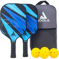 Joola Pickleballschläger "Ben Johns Blue Lightning Pickleball Set", (Set, 7 tlg.), Inklusive 2 Schläger, 4 Bällen und Tasche, ideal für Freizeitspieler von Joola