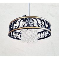 Mid Century Deckenlampe/Hängelampe/Metall & Glas/Vintage Leuchte/Glaslampe/Vintage Lampen/Jugo Design/Jugoslawien/1960/60Er Jahre Mid Century Deckenlampe/Hängelampe/Metall & Glas/Vintage Leuchte/Glaslampe/Vintage Lampen/Jugo Design/Jugoslawien/1960/60Er Jahre von Jooovanka