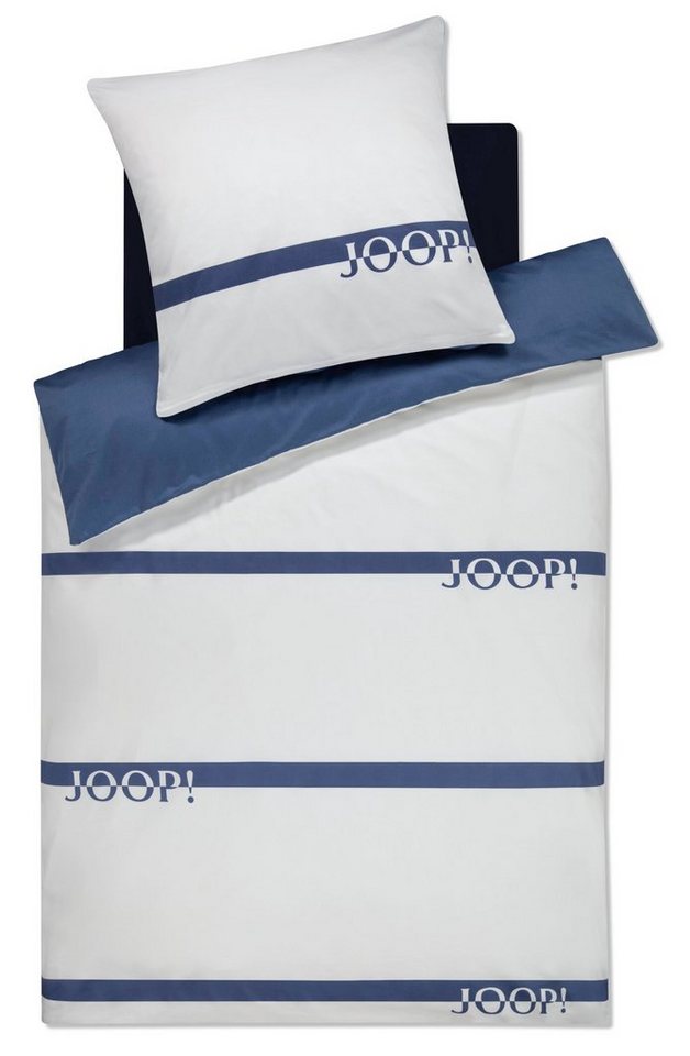 Bettwäsche JOOP! LIVING - LOGO STRIPES Garnitur, Joop!, Textil, 2 teilig von Joop!