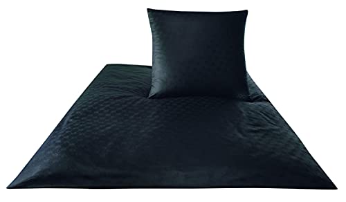 Joop! Bettwäsche Cornflower 4020 schwarz - 09 2X 80x80 cm - 200x200 cm von Joop!