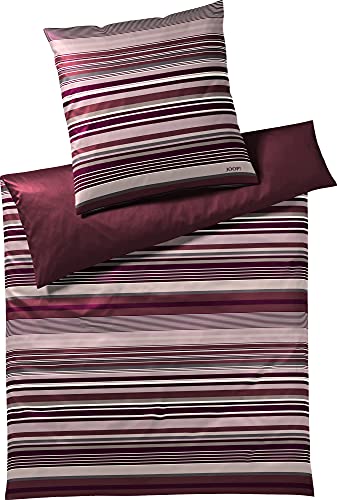 Joop! Bettwäsche Micro Lines deep Rose 1 Bettbezug 155 x 220 cm + 1 Kissenbezug 80 x 80 cm von Joop!