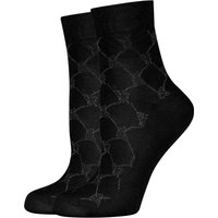 JOOP Kurzsocken "for your daily glam", (2 Paar), mit feinem Rautenmuster von Joop!