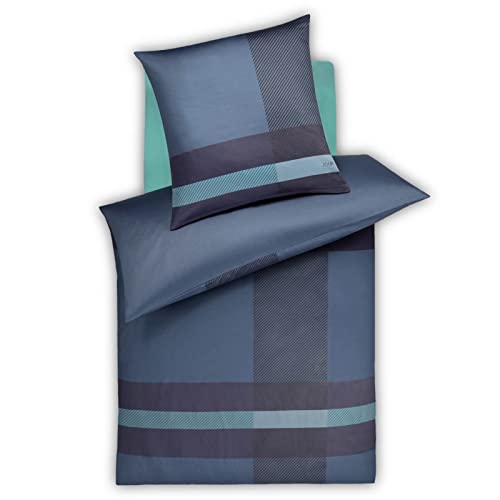 JOOP! Mako-Satin-Bettwäsche-Garnitur Modern Farbe Ocean Größe 200x220+2x80x80 JOOP! Mako-Satin-Bettwäsche-Garnitur Modern Farbe Ocean Größe 200x220+2x80x80 von Joop!