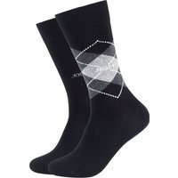 JOOP Socken "premium essentials", (2er Pack), Premium Qualität, verstärkte Ferse, verstärkte Zehen, Argyle Design von Joop!
