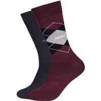 JOOP Socken "premium essentials" 2er Pack, Premium Qualität, verstärkte Ferse, verstärkte Zehen, Argyle Design von Joop!