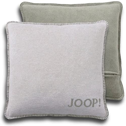 Joop, Kissenhülle Uni Doubleface Silber-Jade Baumwolle/Polyacryl, Maße: 50cm x 50cm, 758958 von Joop!