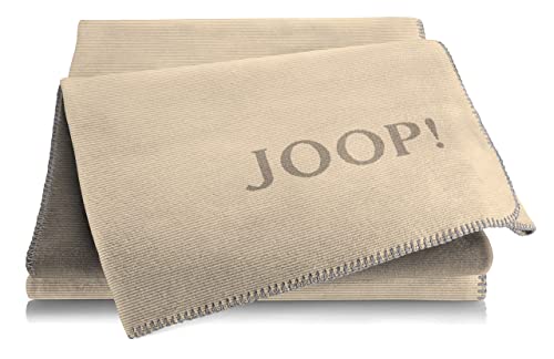 Joop!® Melange-Doubleface I flauschig-weiche Kuscheldecke Cashew-Kastanie I Wohndecke aus Baumwolle in Melange-Optik I Sofa-Decke 150x200cm | nachhaltig produziert in DE I Öko-Tex Standard 100 von Joop!