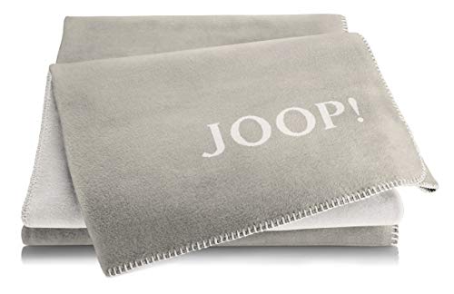 Joop!® Uni-Doubleface I flauschig-weiche Kuscheldecke Sand-Pergament I Wohndecke aus Baumwollmischgewebe in beige I Tagesdecke 150x200cm | nachhaltig produziert in Deutschland I Öko-Tex Standard 100 von Joop!