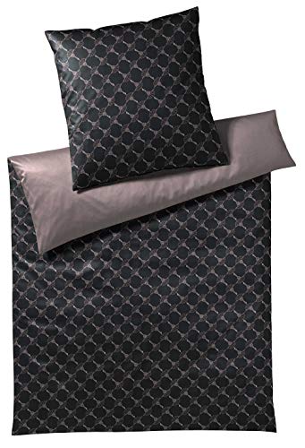 Joop! Bettwäsche Cornflower Double 4083 | Shiny Black, 155x200-40x80 von Joop!