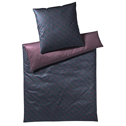 Joop! Bettwäsche Cornflower Double Midnight Purple 1 Bettbezug 200 x 200 cm + 2 Kissenbezüge 80 x 80 cm von Joop!