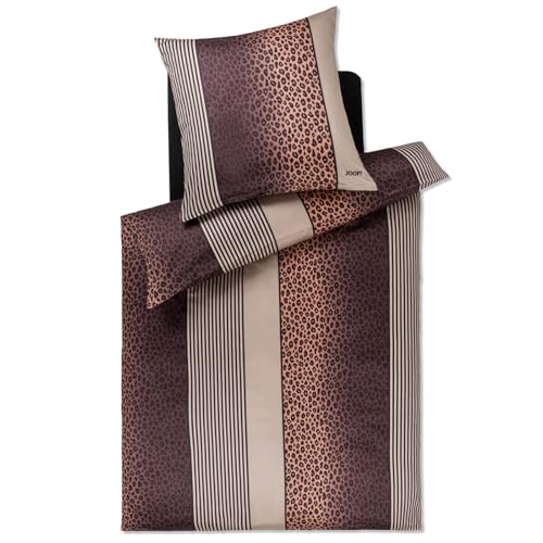 Joop! Bettwäsche Leo 4112 Taupe - 09 2X 80x80 cm - 200x220 cm von Joop!