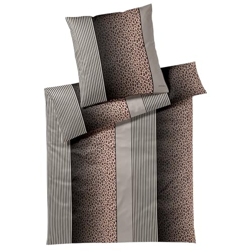 Joop! Bettwäsche Leo 4112 Taupe - 09 80x80 cm - 155x200 cm von Joop!