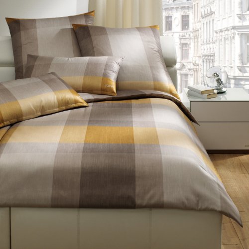 Joop! Bettwäsche Tinted Squares Muskat - 7 2X 80x80 cm - 200x200 cm von Joop!