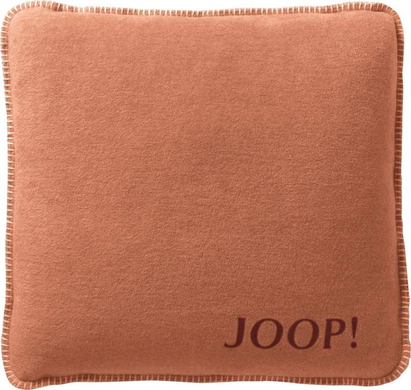 Joop! Dekokissen JOOP! Kissen Uni-Doubleface Kissen mit Füllung Kupfer-Granat 50 x 50cm von Joop!