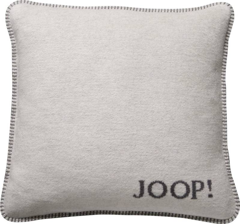 Joop! Dekokissen JOOP! Kissen mit Füllung MELANGE-DF Ecru-Graphit 50 x 50cm von Joop!