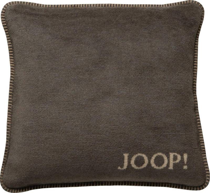 JOOP! Dekokissen JOOP! Kissen mit Füllung MELANGE-Doubleface Kastanie-Cashew 50 x 50cm von JOOP!