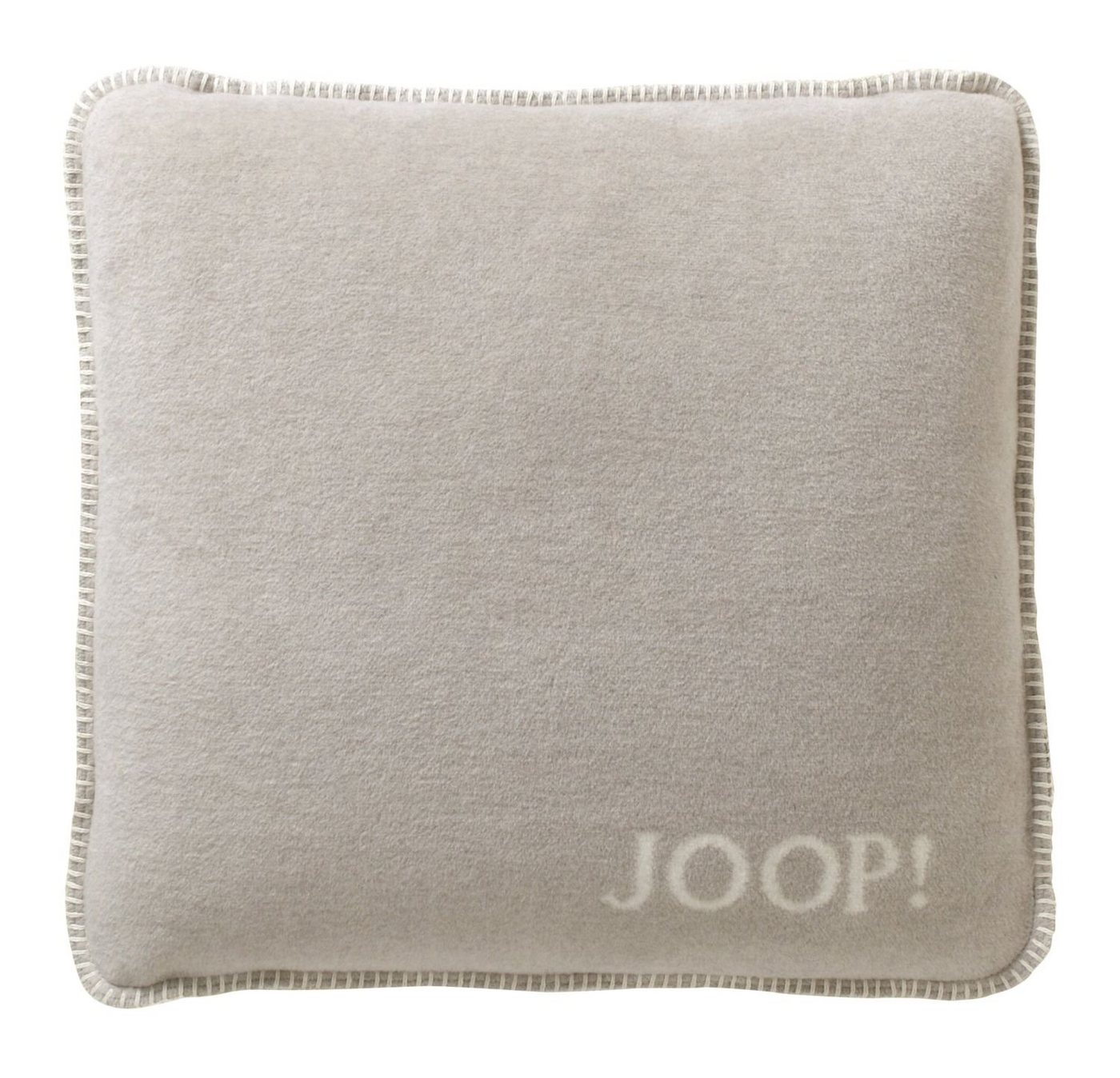 Joop! Dekokissen JOOP! Kissen mit Füllung Uni-Doubleface Feder-Ecru 50 x 50 cm von Joop!