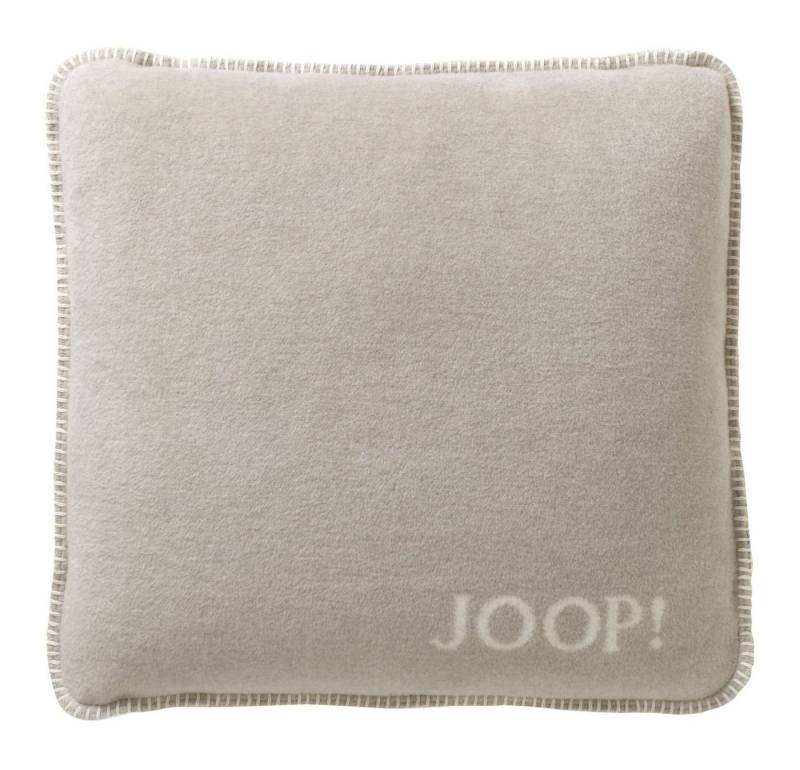 JOOP! Dekokissen JOOP! Kissen mit Füllung Uni-Doubleface Feder-Ecru 50 x 50 cm von JOOP!