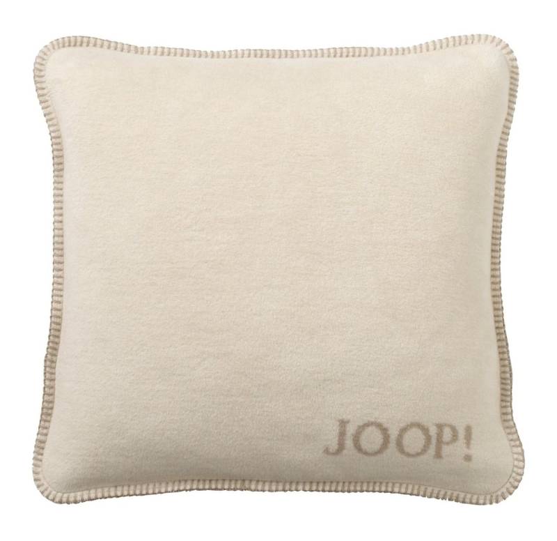 Joop! Dekokissen JOOP! Uni-Doubleface Kissen mit Füllung 651082 pergament-sand 50x50cm von Joop!