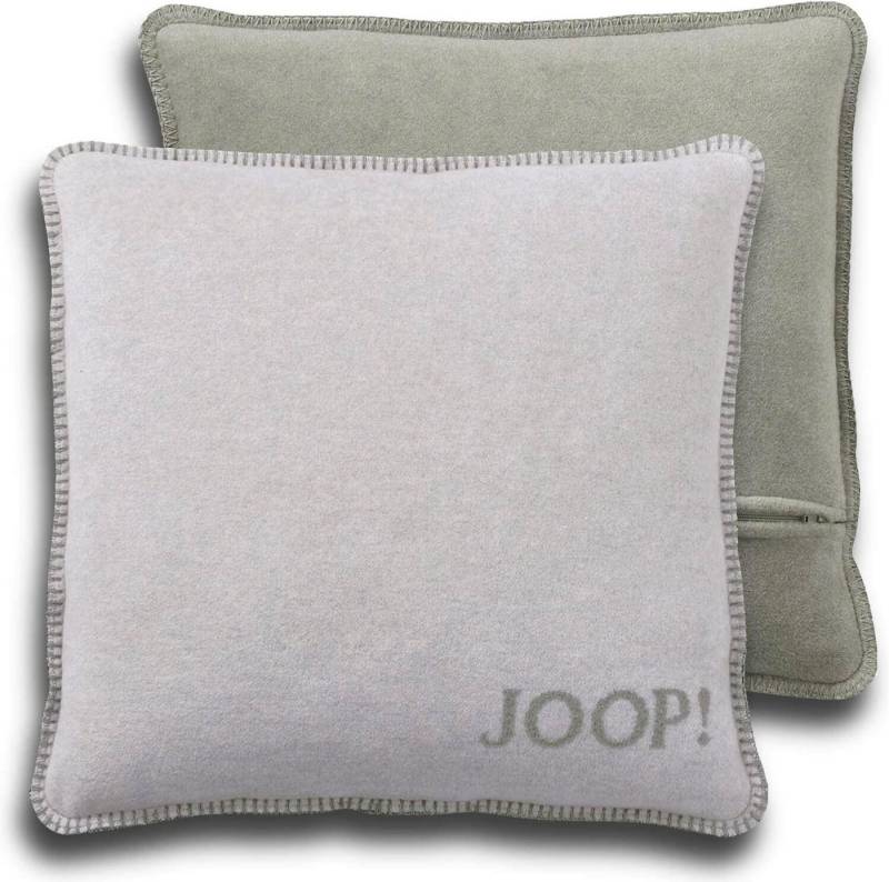 Joop! Dekokissen JOOP! Uni-Doubleface Kissenhülle Silber-Jade 50 x 50cm von Joop!