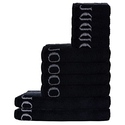 Joop! Handtuch Set, 10-TLG. - Classic, 2X Duschtuch, 4X Handtuch, 4X Gästetuch Schwarz Set von JOOP!