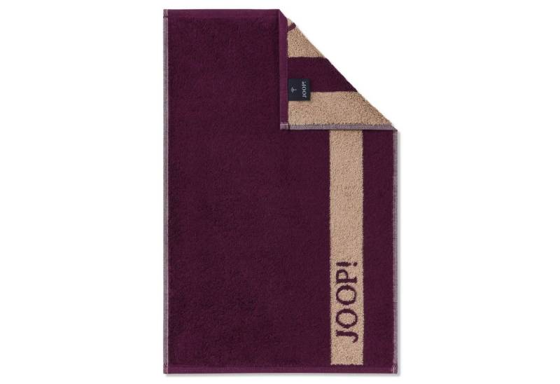 JOOP! Handtuch Gästetuch Infinity Plum 1678 83, Walkfrottier (1-St), Streifen, Frottee von JOOP!