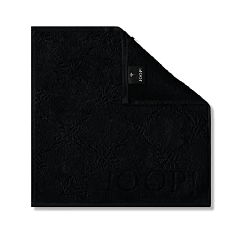 Joop! Handtücher Uni Cornflower 1670 schwarz - 906 Seiflappen 30x30 cm von Joop!