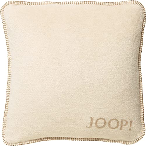 Joop! Kissen Uni Doubleface Sand Pergament Baumwolle/Polyacryl, Maße: 50cm x 50cm, 651082 von Joop!