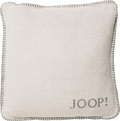 Joop! Kissen Uni Doubleface Graphit-Rauch Baumwolle/Polyacryl, Maße: 50cm x 50cm, 651136 von Joop!