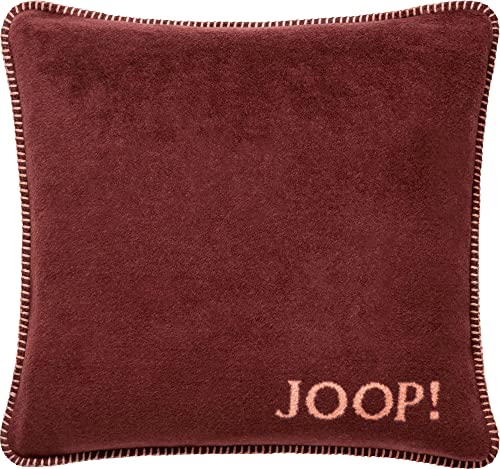 Joop! Kissen Uni Doubleface Bordeaux-Orange Baumwolle/Polyacryl, Maße: 50cm x 50cm, 758934 von Joop!